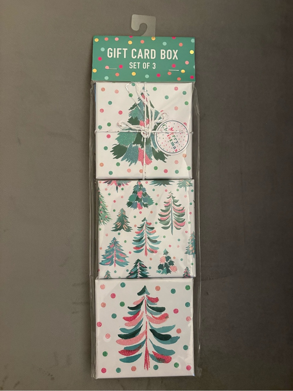 Molly & Rex Holiday Gift Card Boxes - Set of 3